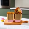 Unique Bargains Square Shape Disposable Baking Cups Aluminum Foil 3.35"x3.35"x1.38" 50 Pcs - 2 of 4