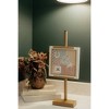 Petal Lane 8"x8" Patchwork Cowboy Cream Beaded Brass Frame - 3 of 4