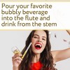 Impresa [10 Pack] Champagne Shooter Plastic Glass Set - Champagne Glasses with Stands - 3 of 4