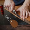 Unique Bargains Home Car Leather Metal Portable Exquisite Design Keychain 2 Pcs - 4 of 4