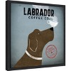 Amanti Art Labrador Coffee Co by Ryan Fowler Canvas Wall Art Print Framed 16-in. x 16-in. - 3 of 4