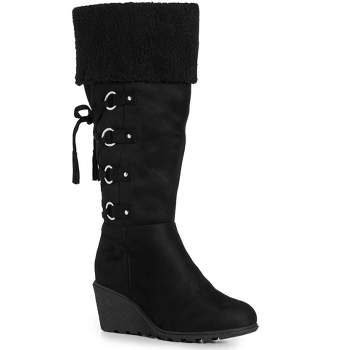 Women's  Wide Fit Jamelia Tall Boot - black | CLOUDWALKERS