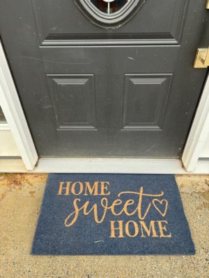 Flash Furniture Harbold 18 X 30 Indoor/outdoor Natural Coir Doormat With  Black Home Sweet Home Message And Non-slip Backing : Target