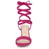Allegra K Women's Lace Up Chunky Heels Sandals - 2 of 4