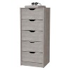 NicBex 5-Drawer Narrow Dresser Compact Storage Cabinet for Small Spaces, 5kg/Drawer Capacity, Smooth Pull-Out Mechanism for Bedroom/Closet - 2 of 4