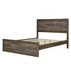 Vintage Farmhouse Style Full/Queen/King Size Platform Bed with Wooden Slats Support, No Box Spring Needed - ModernLuxe - 4 of 4