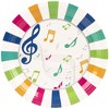Juvale Music Party Supplies (Serves 24) Knives, Spoons, Forks, Paper Plates, Napkins, Cups - 2 of 4