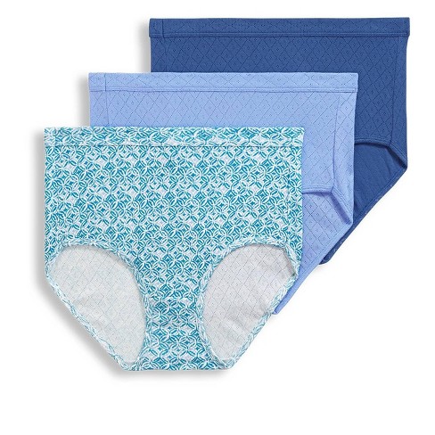 Women Jockey underwear Breathe 3-pack French Cut Panties Blue Assorted .