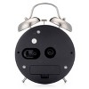 4.5" Nickel Classic Twin Bell Alarm Clock - Westclox: Metal Construction, Modern Design, for All Ages - 2 of 4