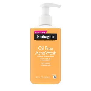 Neutrogena Oil-Free Salicylic Acid Acne Fighting Face Wash - 9.1oz - 1 of 4
