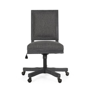 Sandine Rustic Upholstered Swivel Office Chair - Christopher Knight Home - 1 of 4