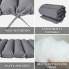 FURNIinspire Outdoor Seat Cushions 2pcs Waterproof Patio Seat Cushion, Breathable Lounge Chair Cushion Replacement, Gray, 73"*24"*2.36" - 2 of 4