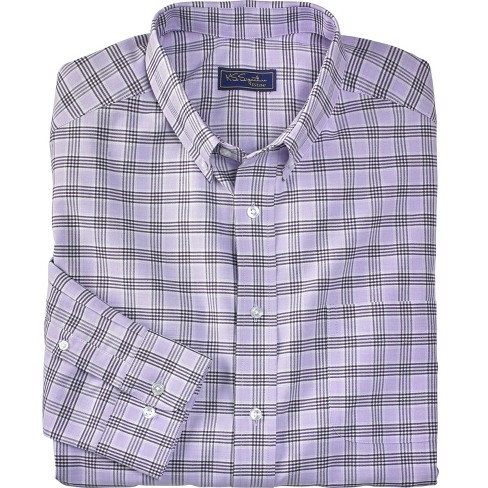 mens purple plaid dress shirt