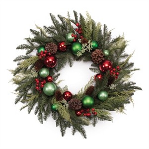 Mixed Pine Ornament and Pincone Wreath 28"D - 1 of 2
