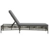 vidaXL Sun Lounger with Cushion Poly Rattan Gray - 4 of 4