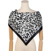 Elerevyo Women's Silk Feeling Leopard Print Scarf - 2 of 4