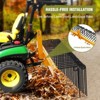 TROPOW Pine Straw Rake, Coil Spring Tines Durable Powder Coated Steel Tow Behind Landscape Rake with 3 Point Hitch Receiver Attachment Fit - 3 of 4