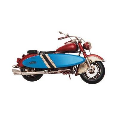 Beachcombers Motorcycle W/Surf Board Figurine