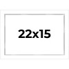 PosterPalooza | Modern Shadow Box 1" Depth White Picture Frame - UV Acrylic, Backing Board, Hanging Hardware - 2 of 4