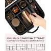 Travel Makeup Bag With Mirror, Portable Makeup Storage Box  Make-up Accessories, Black - 4 of 4