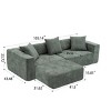 Modular Sectional Sofa With L-Shaped Lounge,Green Cloud Modular Sofa With Deep Cushions,Convertible Sectional Sofa for Living Room-Maison Boucle - 4 of 4