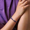EVERLY JEWELRY | Yellow Plated Sterling Silver 19 1/5 CT TGW Lapis Bracelet, 8.5 inch - 4 of 4