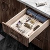 Large Shallow Tray with Angled Dividers Clear - madesmart: Plastic Drawer Organizer for Hair Supplies & Toiletries - 3 of 3