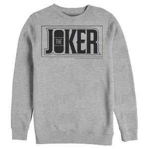 Men's Batman Joker Text Logo Sweatshirt - 1 of 3
