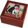 Sudberry House Mahogany Simply Square Box 5"X5"X2.75"-Design Area 4"X4" - 2 of 2