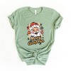 Merry Christmas Santa Wink - Women's Short Sleeve Graphic T-Shirt - 2 of 4