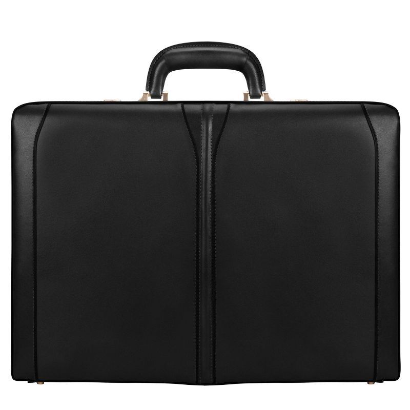 McKlein Turner Leather 4.  Expandable Attache Briefcase - Black, 4 of 10