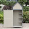 Sheds Outdoor Storage,Garden Shed with Metal Frame Structure and Adjustable Shelves, for Backyard Garden Patio Lawn - 2 of 4