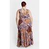 Women's Plus Size Amara Print Maxi Dress - navy | CITY CHIC - 2 of 4
