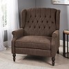 KWPZQEB Oversized Recliner Chair for Aldult, Upholstered Sofa Chair with Adjustable Backrest & Wingback, Manual Single Sofa for Living Room - 4 of 4
