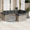 vidaXL Garden Sofa Set Grey - 2 of 4