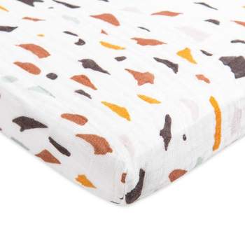 Babyletto Terrazzo Muslin All-Stages Midi Crib Sheet