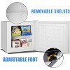 ZAFRO 1.2 Cu.ft Small Upright Freezer with Handle, Removable Shelves, 7 Adjustable Thermostat, Low Noise for Bedroom/Apartment/Office - 3 of 4