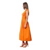 Women's Ruffle Sleeve Shirred Midi Dress - MOON RIVER - 3 of 3