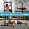 NAYSAYE Exercise Trainer Power Tower with Pull Up Bar and Dip Station for Home Gym, Black, 44.88"*47.24"*90.55" - 2 of 4