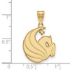 Black Bow Jewelry 10k Yellow Gold Central Florida Knights NCAA Large Pendant - 2 of 3