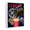 Stupell Industries Cinema Movie Reel Popcorn Entertainment Sign, 30" x 24" - 3 of 4