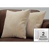 PAGED Square Bed Pillows Throw Pillows, 18" Couch Pillows with Soft Insert, Decorative Accent Pillows for Bed, Sofa - 3 of 4