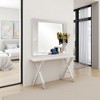 Royal Hampton Dresser Mirror, 46 Inch Glossy White Lacquer, Solid Wood Frame - 2 of 4