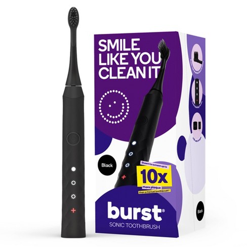 Burst Sonic Rechargeable Electric Toothbrush - Black : Target