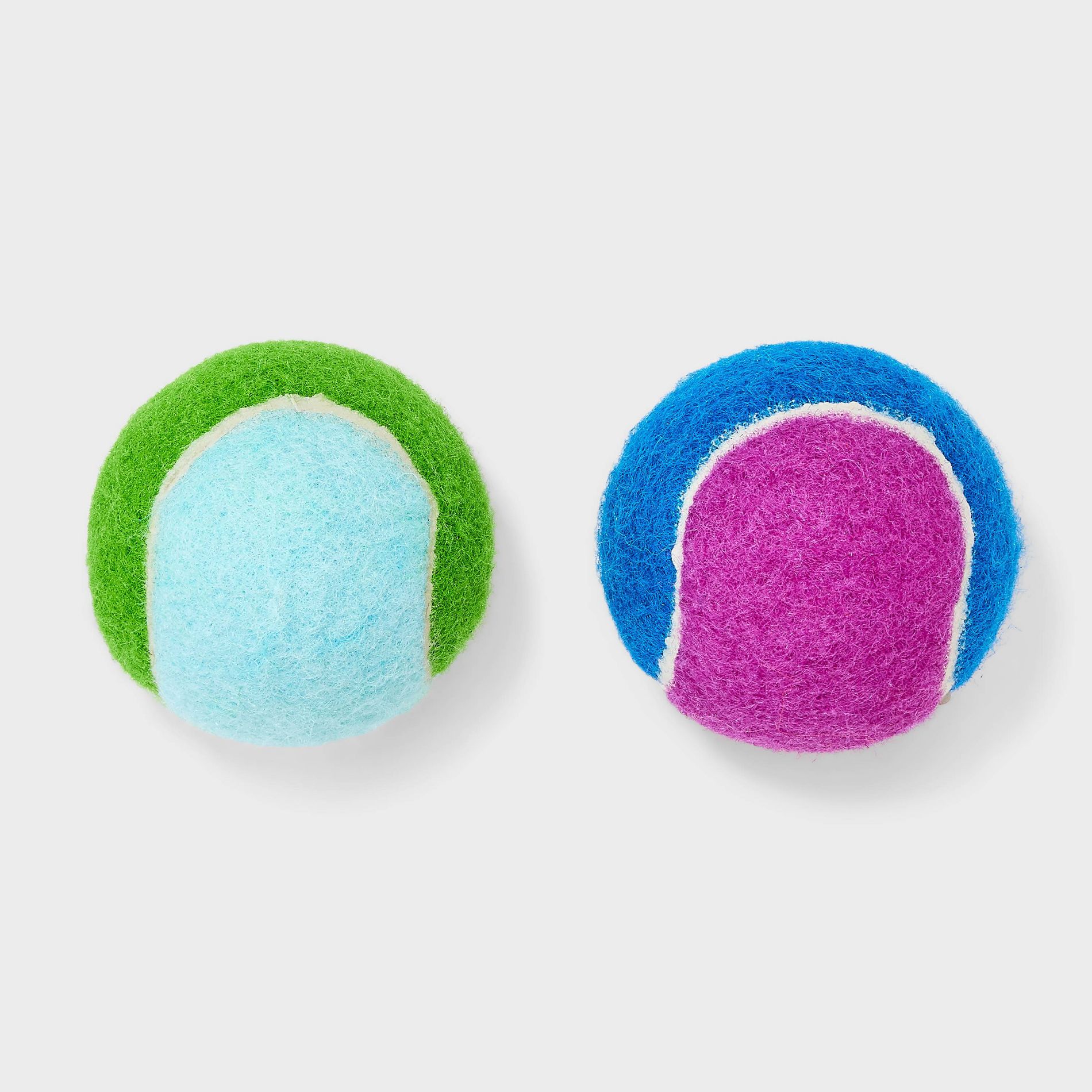 Printed Tennis Dog Ball Toy - Boots & Barkley™ - 2pk: Rubber, Fetch, Medium to Small Breed, 0.26 lbs
