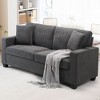 Whizmax 83 Inch Sofa, Comfy Couch, Modern Sofa, 2 Seater Sofa, Corduroy Sofa Couch for Living Room Apartment Lounge Cozy Lounge Sofa,Dark Gray - 2 of 4