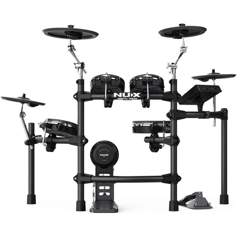 NUX DM-7X Digital Drum Kit Electronic Drum Set with All REMO Mesh Heads and Dual-Triggering Technology, 2 of 4
