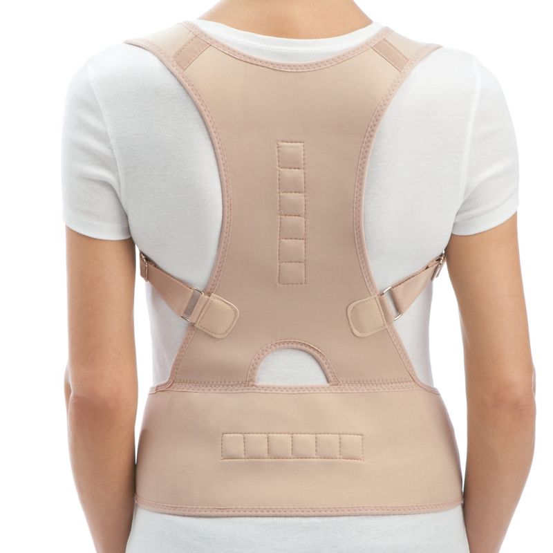 Collections Etc Magnetic Upright Back Posture Support, Unisex Design Straightens Spine and Eases Pain, Stiffness, and Discomfort, 3 of 4