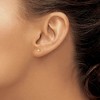 Black Bow Jewelry 3mm Diamond Cut Puffed Circle Post Earrings in 14k Yellow Gold - 3 of 4