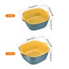 Unique Bargains Double Layered Kitchen Plastic Washing Bowl Strainer Set Colander Set 2 Pcs - image 2 of 3